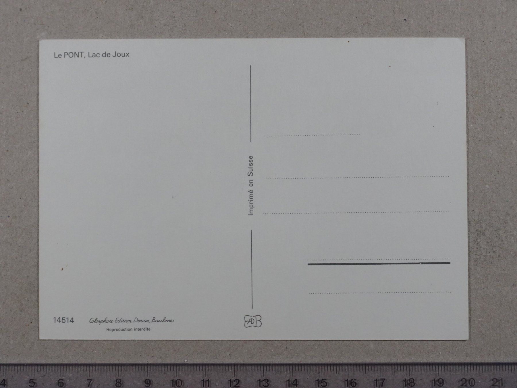 Cartoline postali: Le Pont, Lac de Joux – Usato da Lenzburg venduto da fh1 1