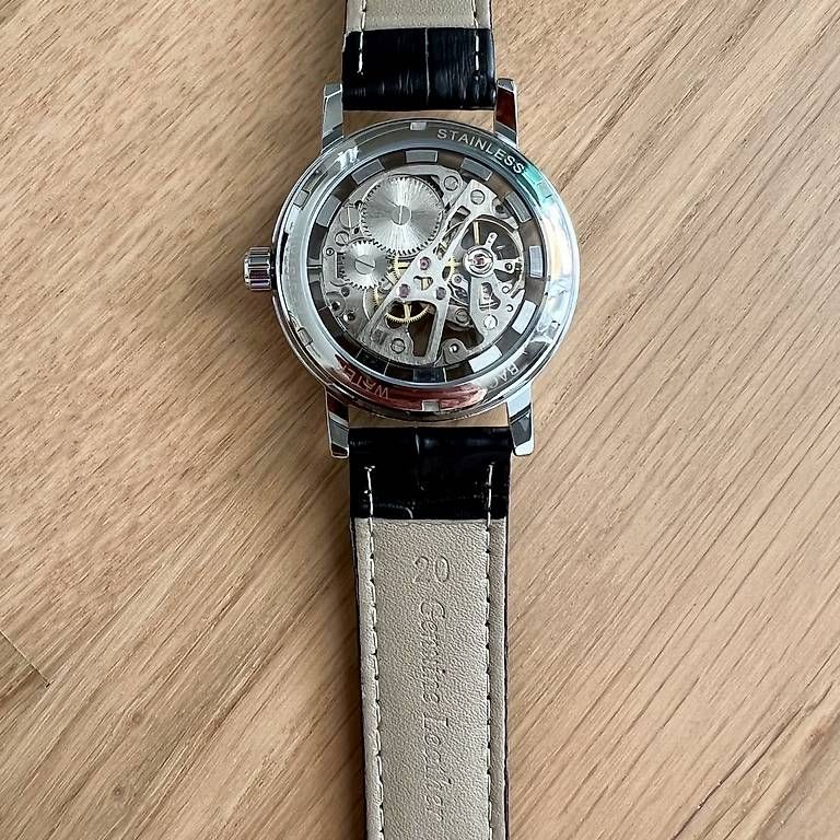 Orologi: Sewor Skeleton Mechanische Uhr Silver-Schwarz – Nuovo e nell'imballaggio originale da Dübendorf venduto da mnc_5djq 1