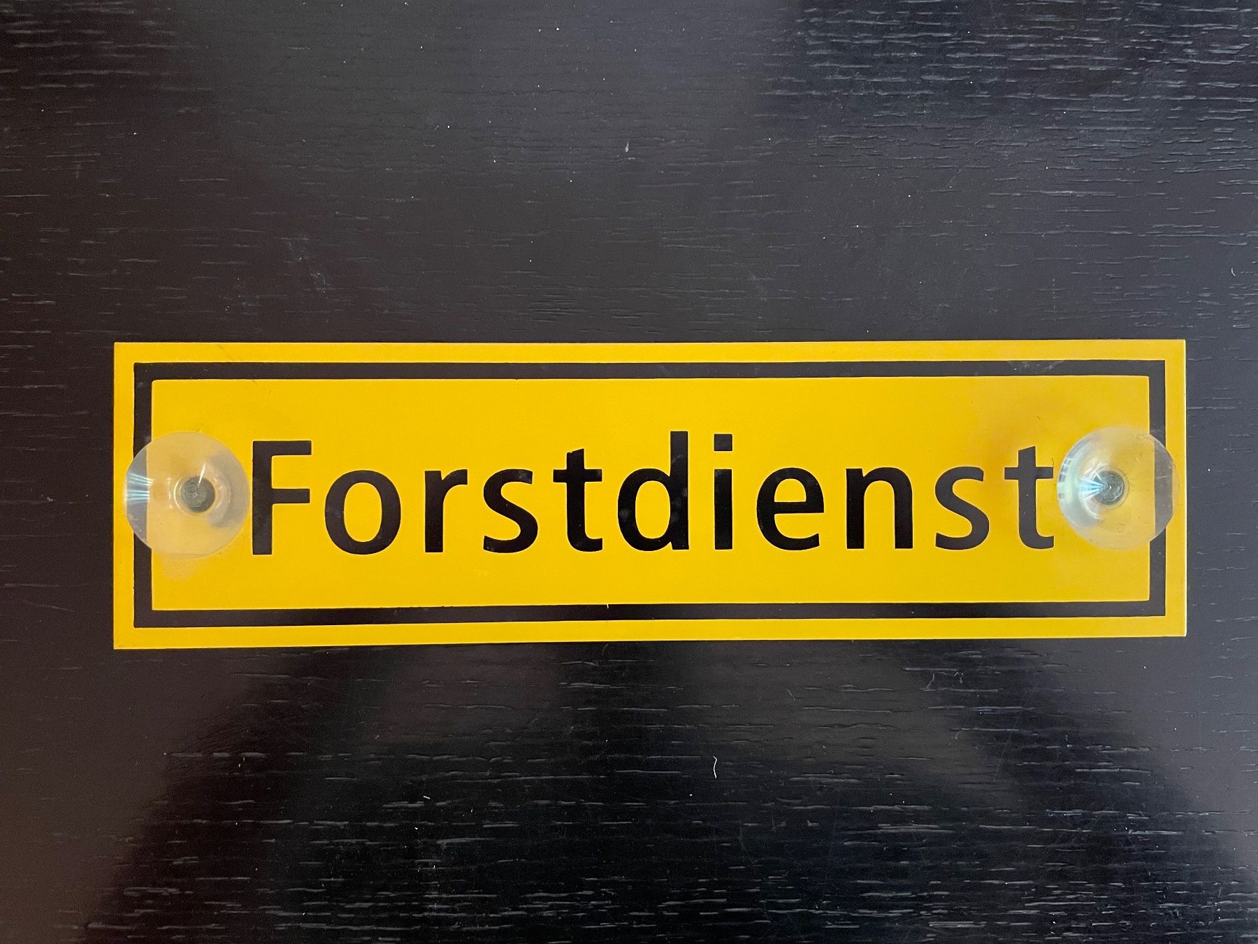 Schilder: Blechschild Forstdienst – Gebraucht aus Aeschlen ob Gunten von Floh028