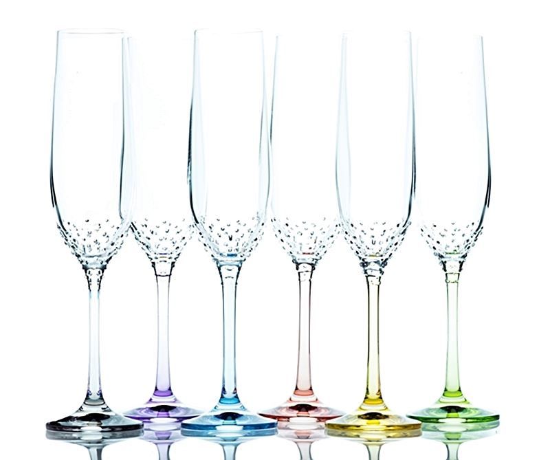 Bicchieri: Sektgläser "Rainbow" Set 6 Stk Sektglas – Nuovo e nell'imballaggio originale da Wettingen venduto da kochshop 2