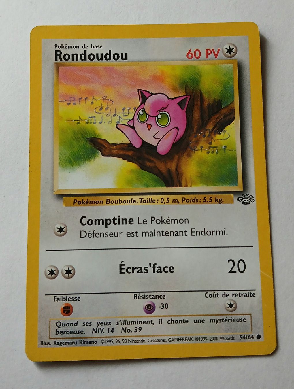 Pokémon Carte collezionabili: Carte Pokémon Rondoudou - FR 1999-2000 – Usato da Sciernes-d'Albeuve venduto da Dojo004
