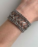 Magnifique bracelet vintage (1960s) en strass