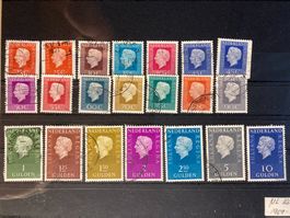 Niederlande 1969-75 Satz vollst. Königin Juliane gestempelt