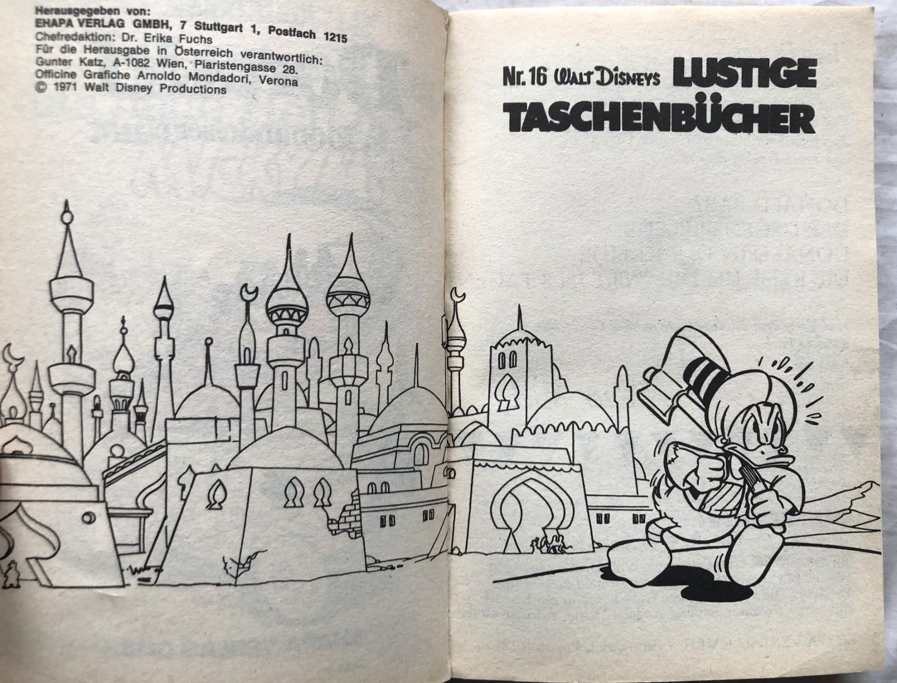 Fumetti: LUSTIGE TASCHENBÜCHER - LTB - Nr.16 - 1971 – Usato da Schaffhausen venduto da durruti 2