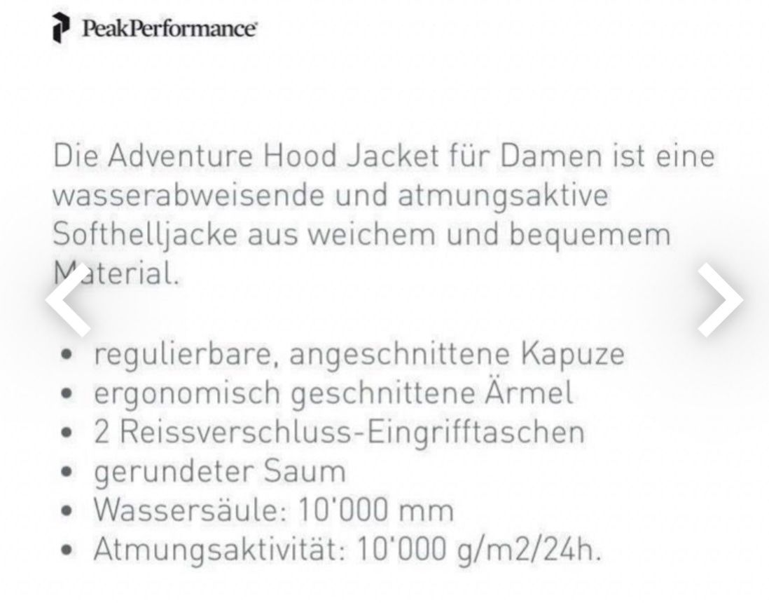 Peak Performance Giacche: Peak Performance Softshelljacke L – Usato da Meilen venduto da Sura18 6