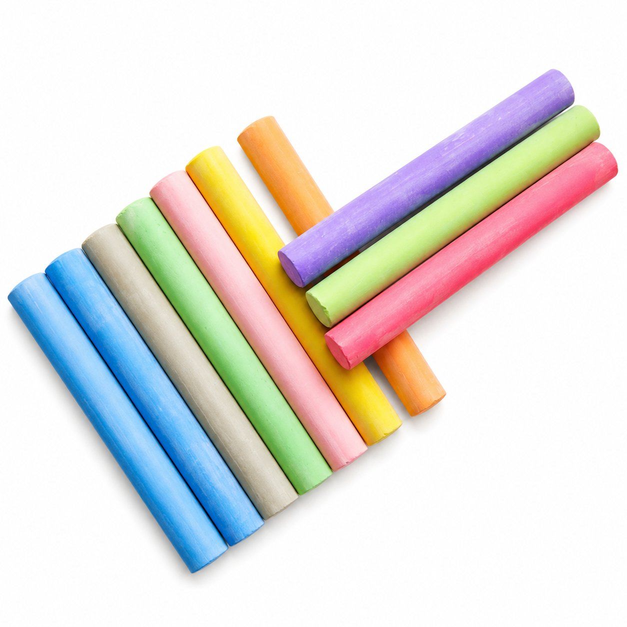 Stifte & Marker: 10x Kreide Bunt 8 cm – Neu und originalverpackt aus Fully von VaneaSelection 4