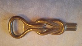 Vintage Flaschenöffner , Seemannsknoten Messing