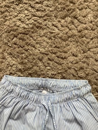 Leichte Sommerhose Streifen blau/weiss Gr. XS, gute Zustand