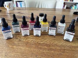 Aero Color finest acrylic ink Set von Schminke