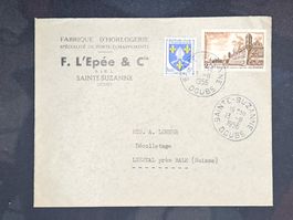 CL25 Enveloppe + Timbre France 1956