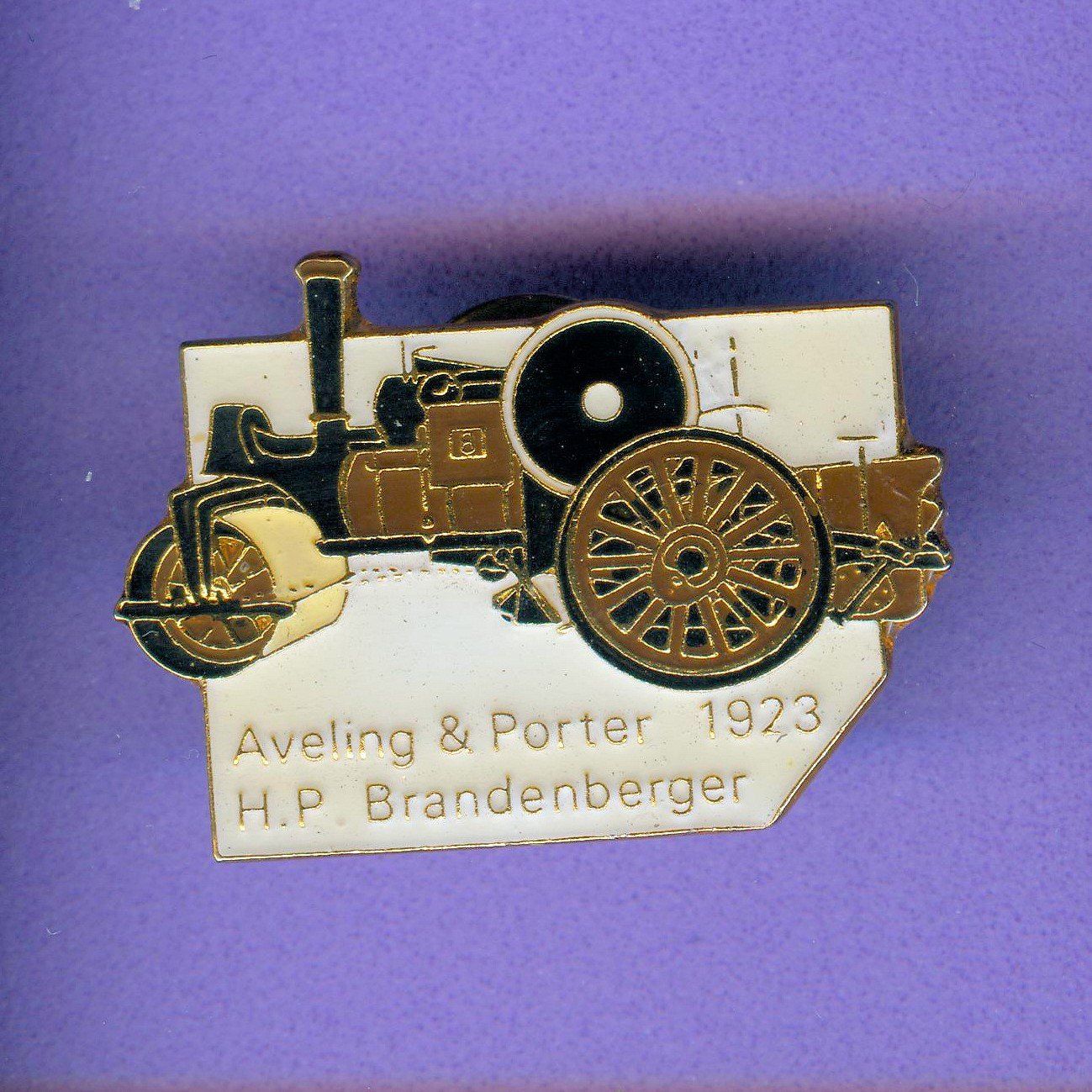 Placchette & Badge: DAMPFWALZE  Aveling & Porter  1923 – Usato da Winterthur venduto da Sammleroase