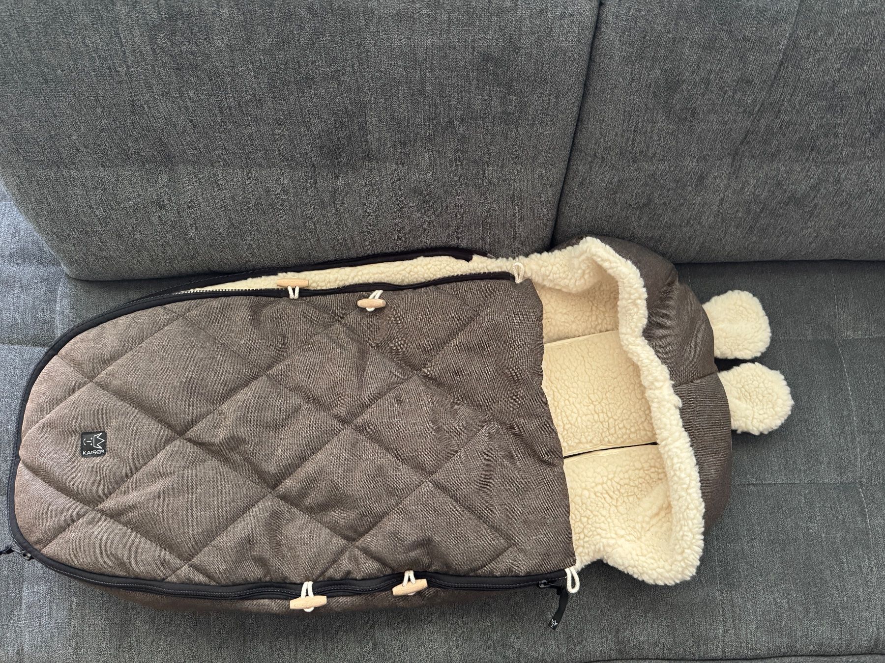 Kaiser Sacchi a pelo: KAISER Winterfusssack XL EARS WOOL brown m – Nuovo (secondo la descrizione) da Gränichen venduto da Lady-Chantelle 4