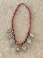 Collier corail et argent ethnique 🐚🪸