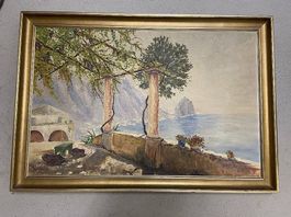 Gemälde / Wandbild mit Rahmen Natur