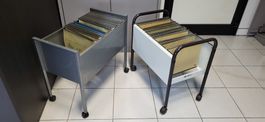 2 Rollcontainer für Hängeregister mit 57 mappen