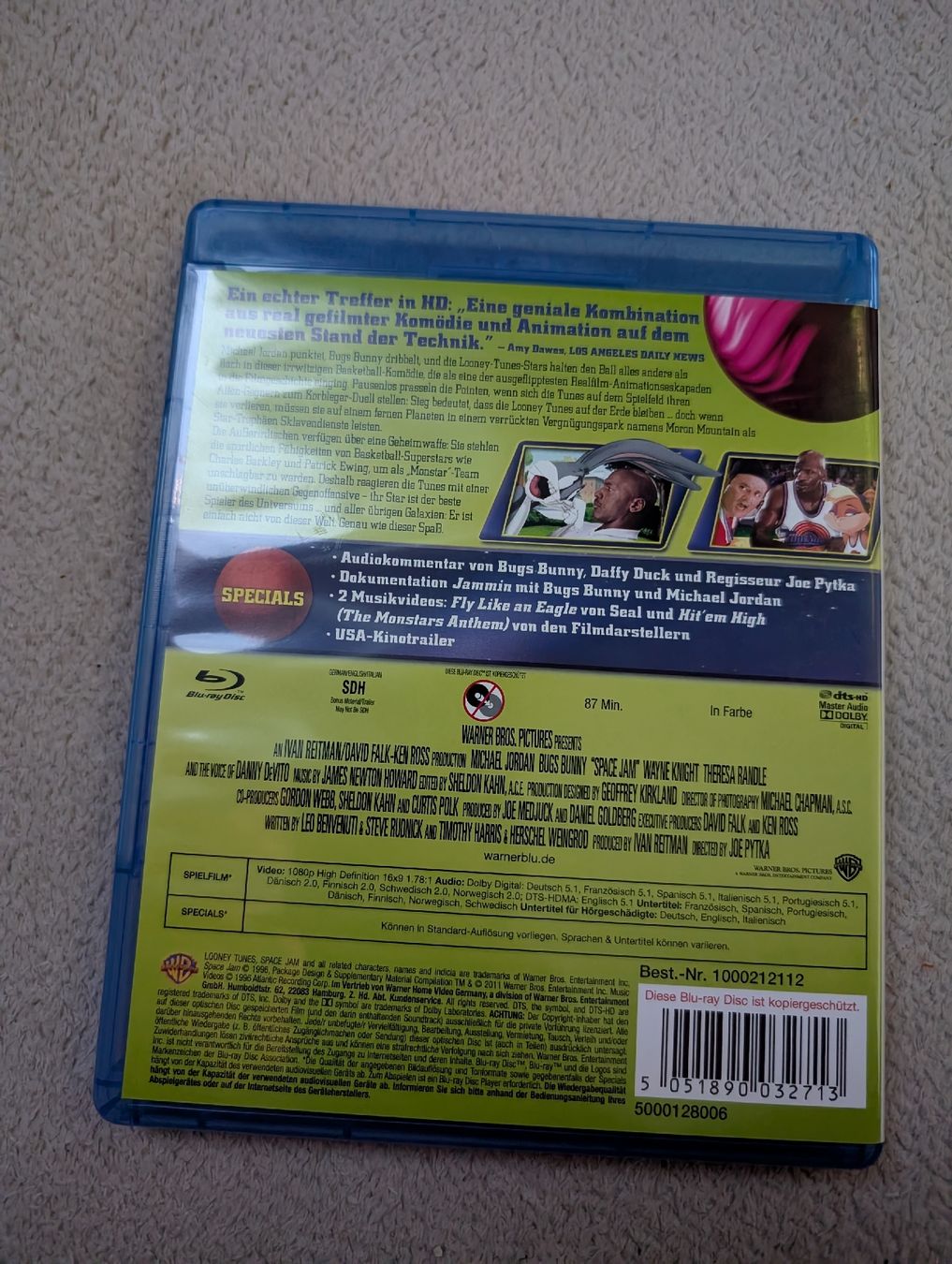 Alle DVDs: Space Jam Blu-ray Michael Jordan Bugs Bunny  – Gebraucht aus Hünenberg See von SpecialEditionGaming 1