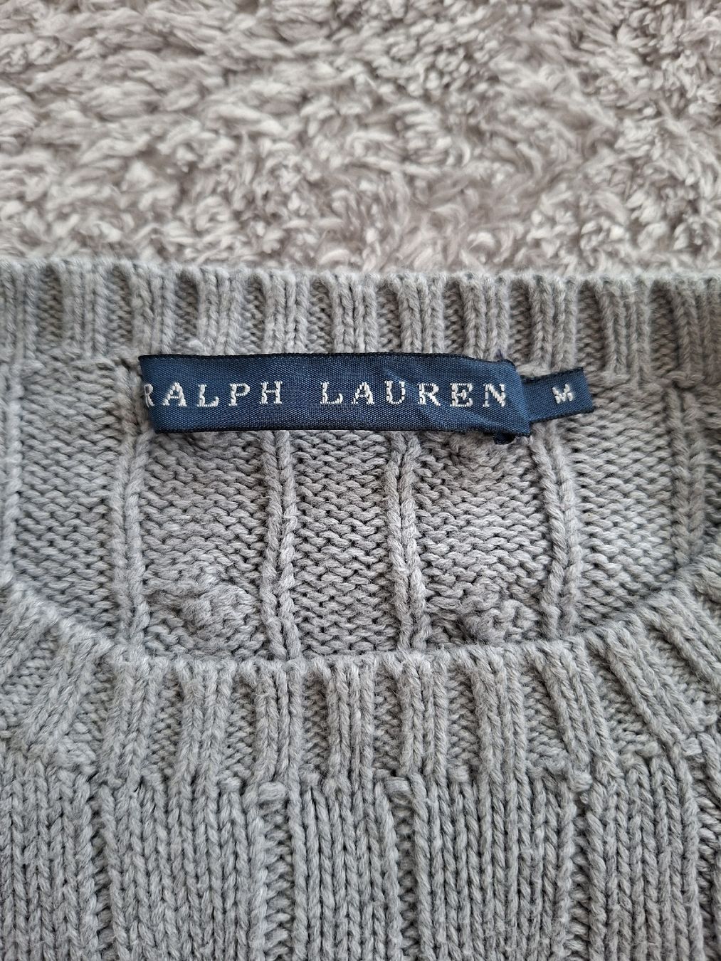 Ralph Lauren Pullover & Sweatshirts: Pull Ralph Lauren maille torsadée gris taille M – Gebraucht aus Renens VD von ser_j2fn 4