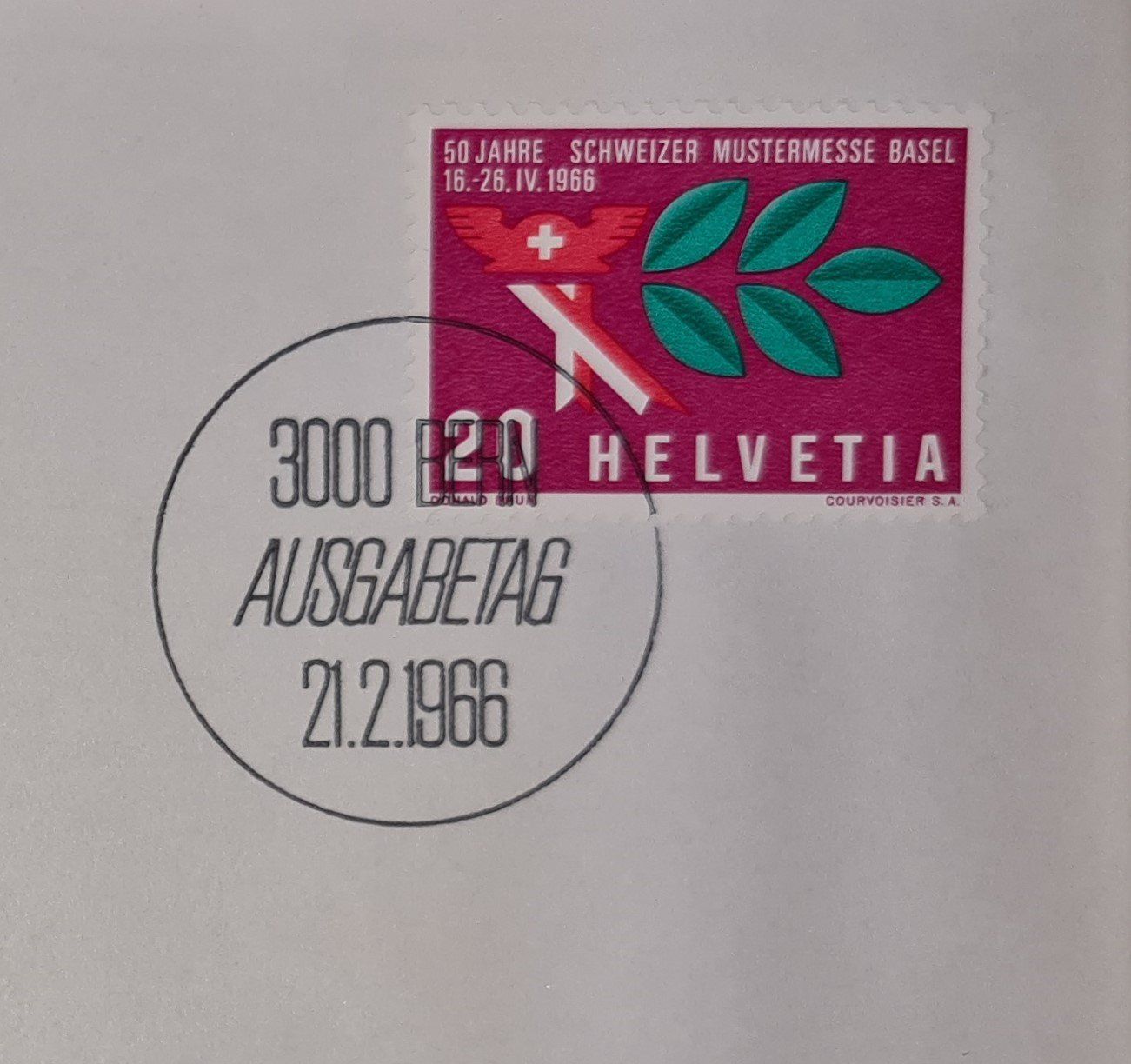 Tutti i francobolli: 50 Jahre Schweizer Mustermesse Basel – Nuovo e nell'imballaggio originale da Lyss venduto da rochen54 1