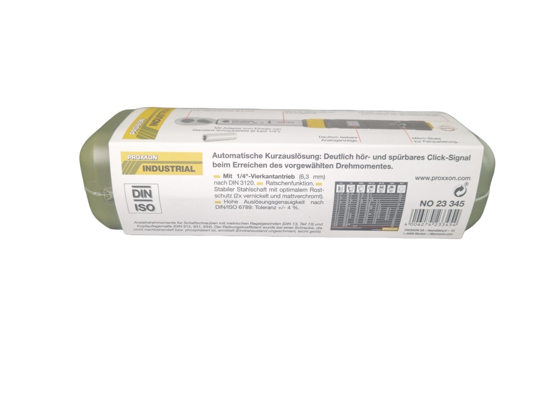 Proxxon Alle Werkzeuge: PROXXON INDUSTRIAL MicroClick-Drehmomentschlüssel – Neu (gemäss Beschreibung) aus Wangen b. Olten von Restwert_Wangen 5