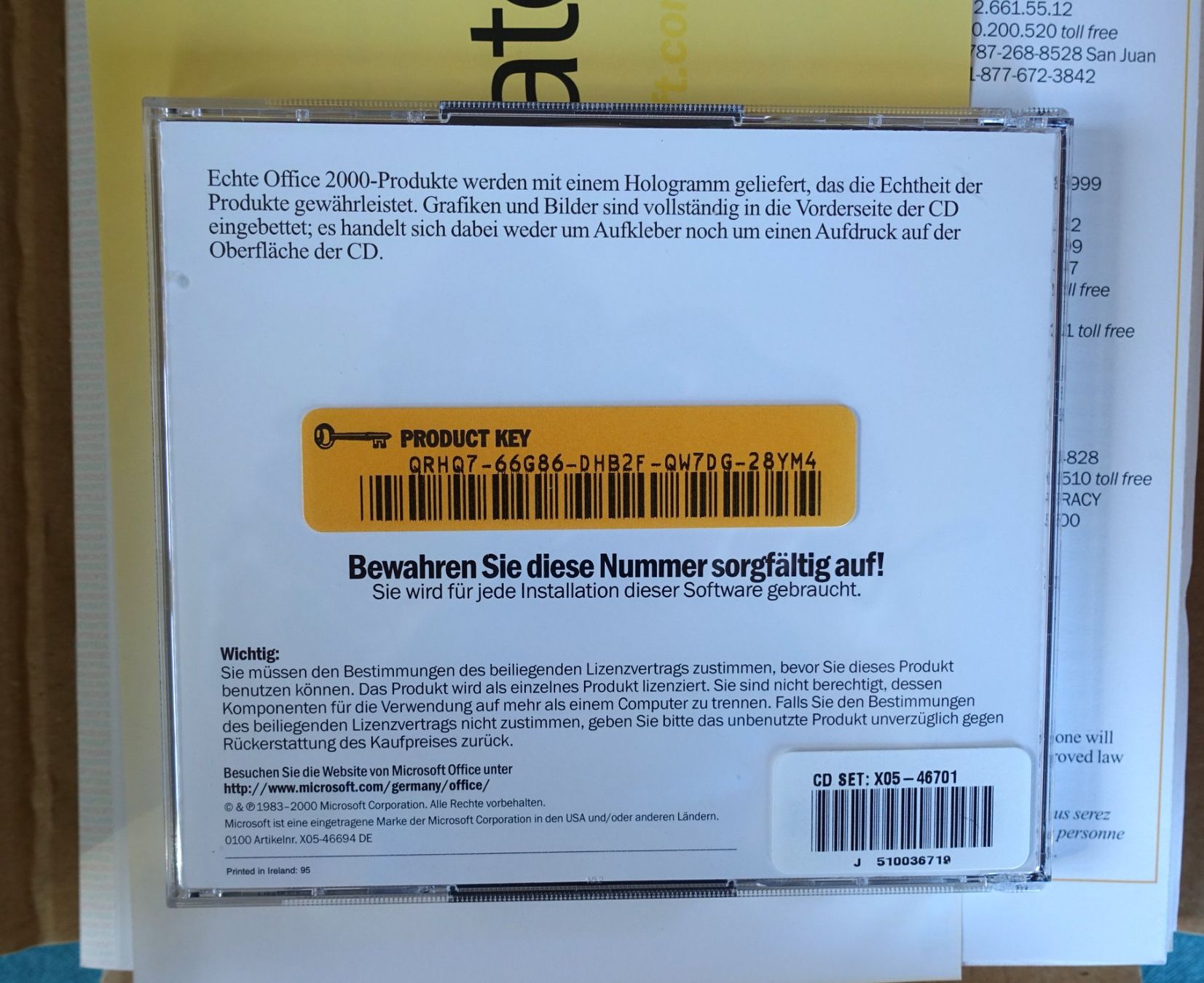 Microsoft Software: Microsoft Office 2000 Update in Originalverpackung – Usato da Lohn-Ammannsegg venduto da Vizechef 3