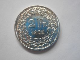 2 Fr. 1922 silber