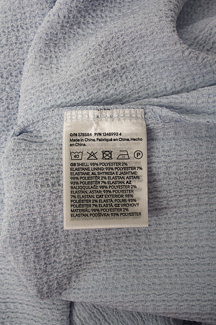 H&M Kleider: Gecrinkeltes Kleid mit Kappenärmeln, hellblau, S – Gebraucht aus Zollikofen von Restwert_Zollikofen 3