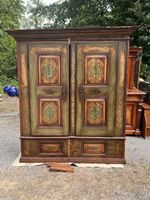 Antiker Schrank , bemalter Holzschrank  (317)
