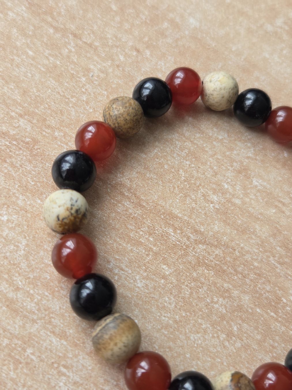 Bracciali & Braccialetti: Gemischtes Naturstein Elastarmband 19cm Neu  – Nuovo (secondo la descrizione) da Winterthur venduto da katzen07 1