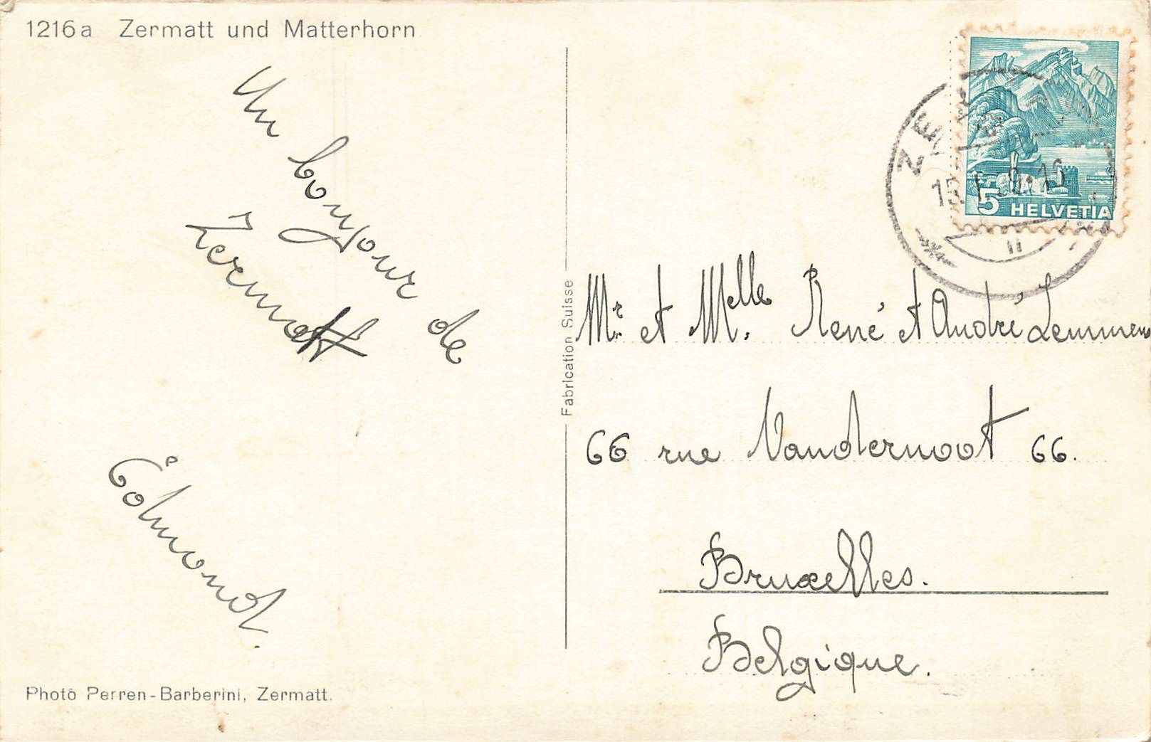 Cartes postales: Zermatt und Matterhorn – D'occasion à Biasca par Blenio71 1