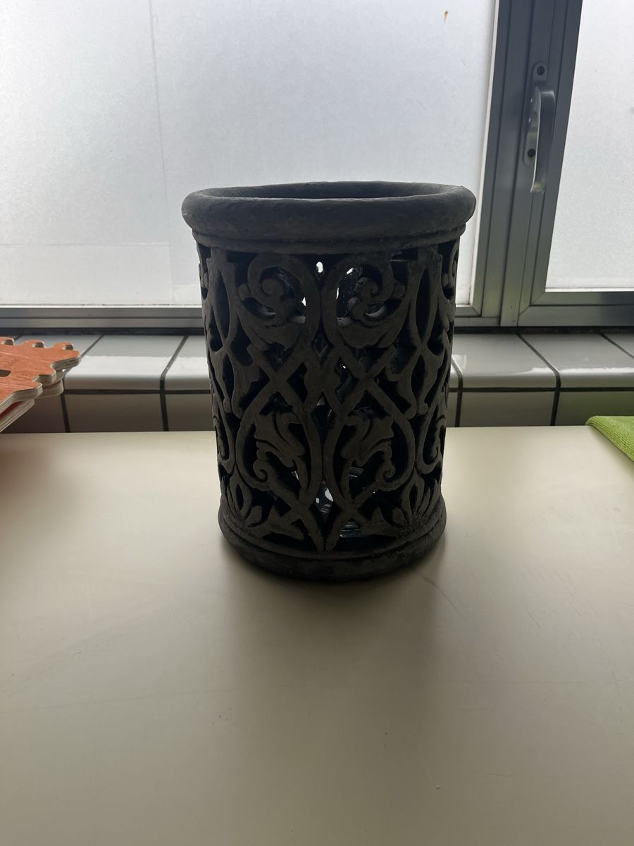 Kerzenständer: Windlicht aus Stein mit Glas – Gebraucht aus Ennetbürgen von ser_q5qn