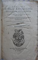 Antiquarum Lectionum, antikes Buch von 1599
