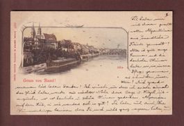Gruss von BASEL - 1899 CPN