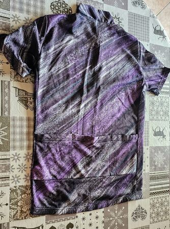 Maillot vélo violet/gris taille S marque Decathlon neuf