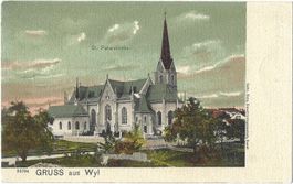 25704   G R U S S    aus    W y l   -   St.  Peterskirche