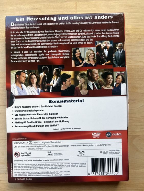 DVD - TV-Serie - Grey’s Anatomy - Staffel 5-7 5