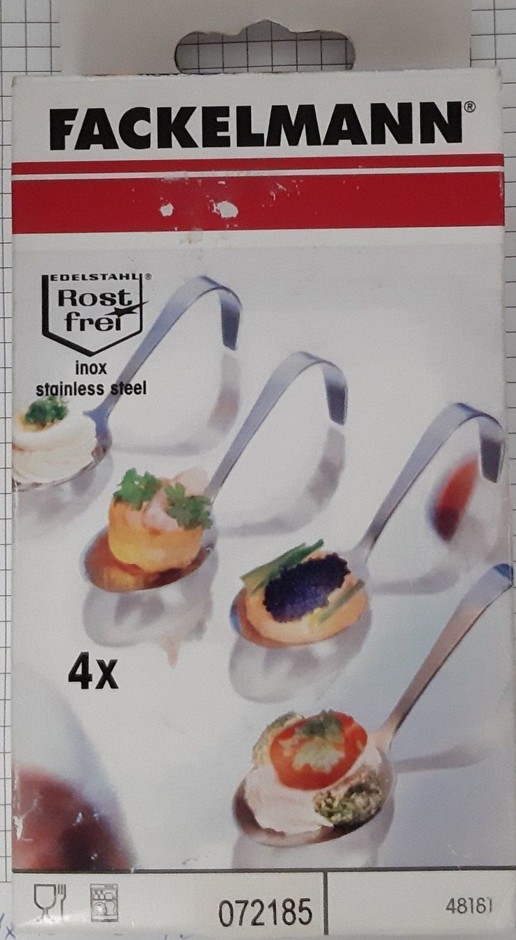 Cucchiai: FACKELMANN 4er Fingerfood Set – Nuovo e nell'imballaggio originale da Seuzach venduto da VT-Collections2