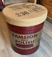 Retro Sitzhocker Ramsion Wax Polish Unikat Vintage 💡 🎁