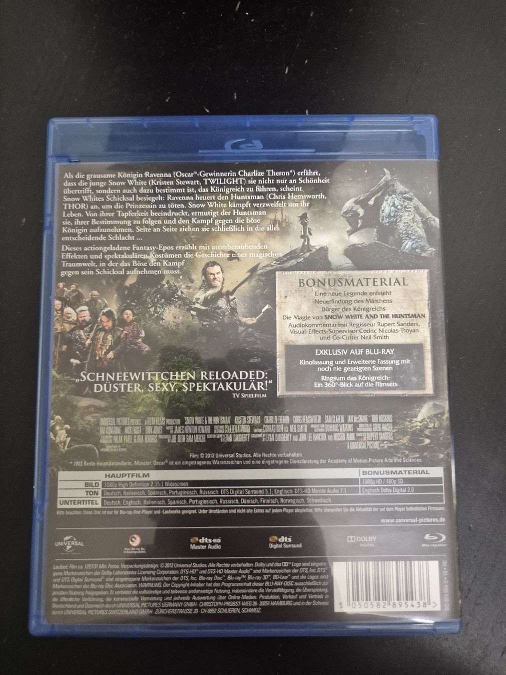 Alle DVDs: Snow White & the Huntsman Extended Edition Blu-ray – Gebraucht aus Wald ZH von _Hotarubi_ 1
