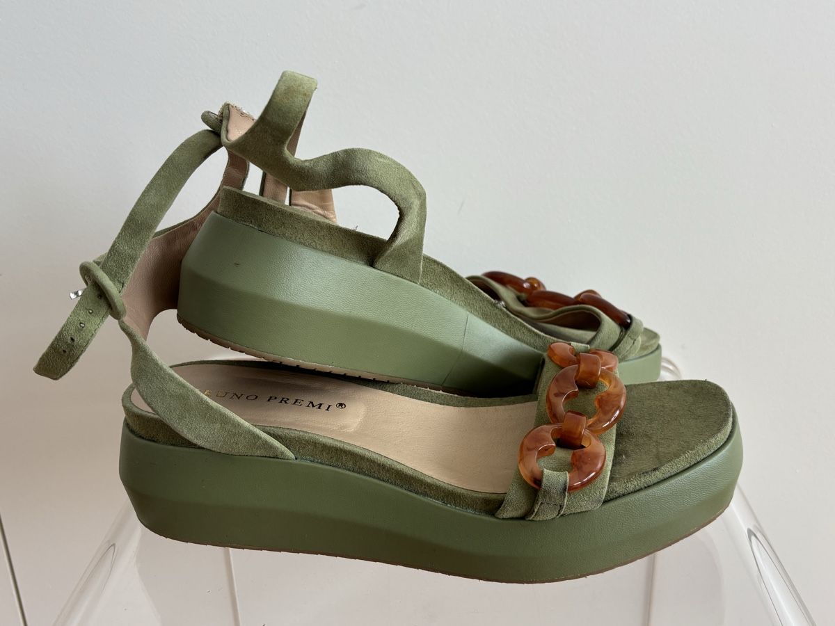 Scarpe da donna: Sandales compensées vertes (40) – Nuovo (secondo la descrizione) da Lausanne venduto da HelenaK 1