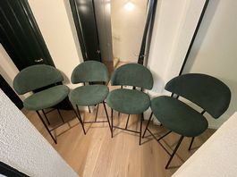 4 Chaises hautes Beliani Kiana Vert