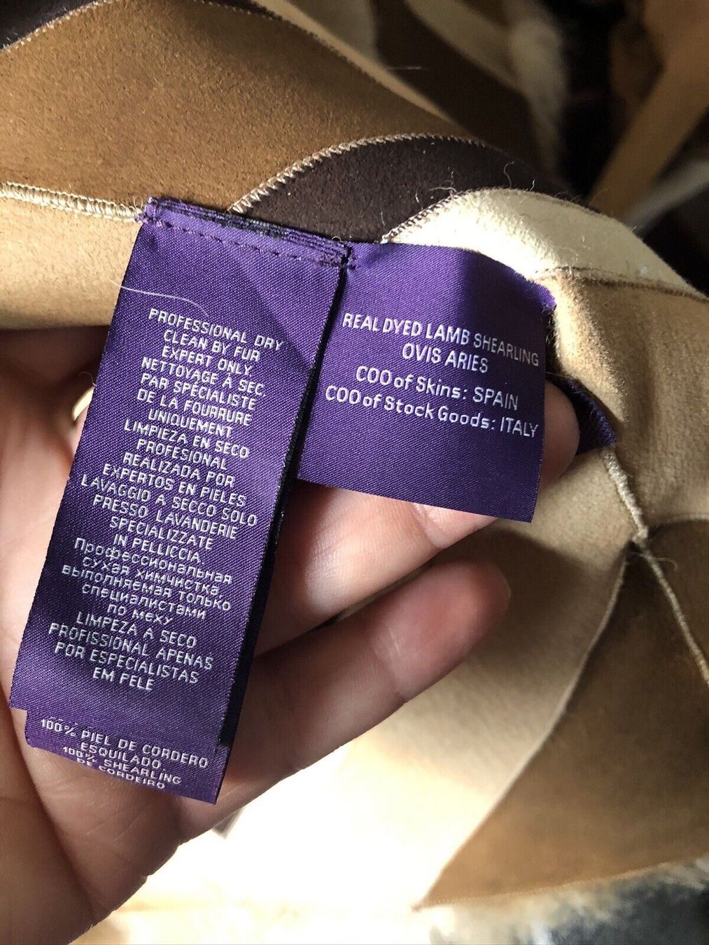Ralph Lauren Sonstige Mädchenkleider: Vintage Ralph Lauren Collection shearling vest – Gebraucht aus Dallenwil von ZD2019 5