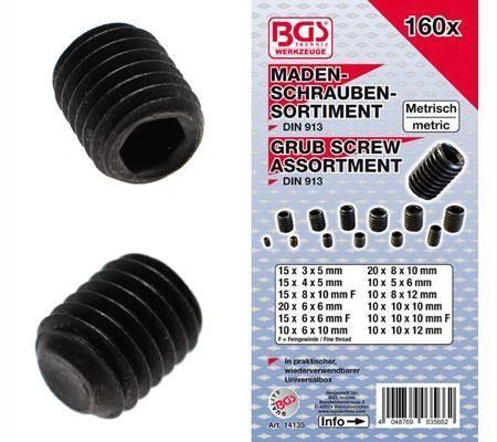 Alle Werkzeuge: Madenschrauben -  Sortiment, 160-tlg. – Neu und originalverpackt aus Dietikon von KFZ-Spezialwerkzeuge
