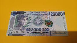 Guinea 20000 Francs Guinéens Geldschein, 2015,