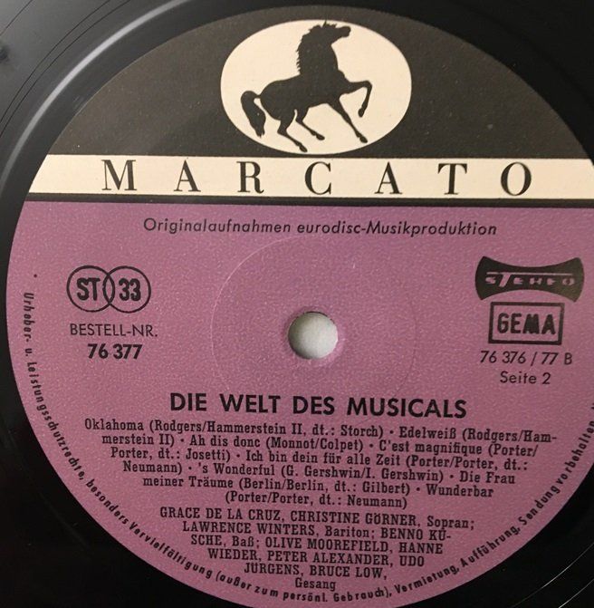 Dischi in vinile: Die Welt des Musicals (LP) – Usato da Grüningen venduto da azulgrisvinyl 3