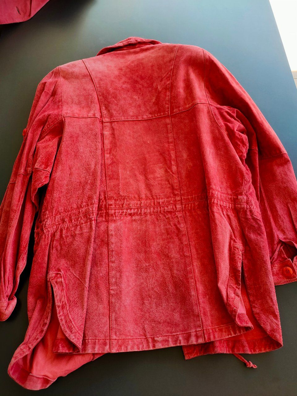 Jacken: Lederjacke lang, sportliche Form, lachsfarben – Neu (gemäss Beschreibung) aus Lalden von aneleh58 4