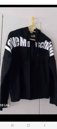 Sweat à capuche LOVE MOSCHINO noir taille 42 bon état