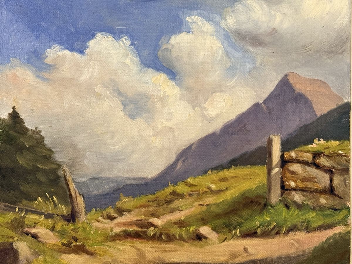 Dipinti: Gemälde - ,,Arnighorn” 1907 – Usato da Solothurn venduto da NUVICO 1