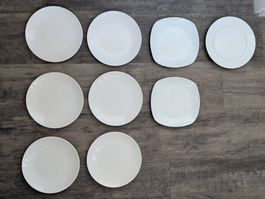 9 Frühstücksteller (verschiedene Marken)