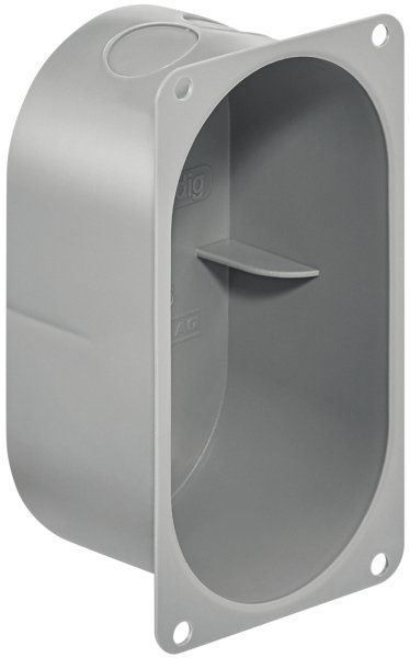 Interruttori: Hohlwanddose HSB Basic 2×1 grau, 64×120×50mm, mit Flansch – Nuovo e nell'imballaggio originale da Flums venduto da Atutto