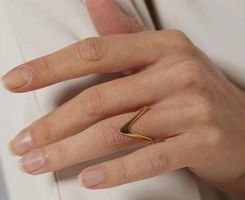 geometrischer Ring - Grösse: 6 - Umfang: ca. 51,9 mm